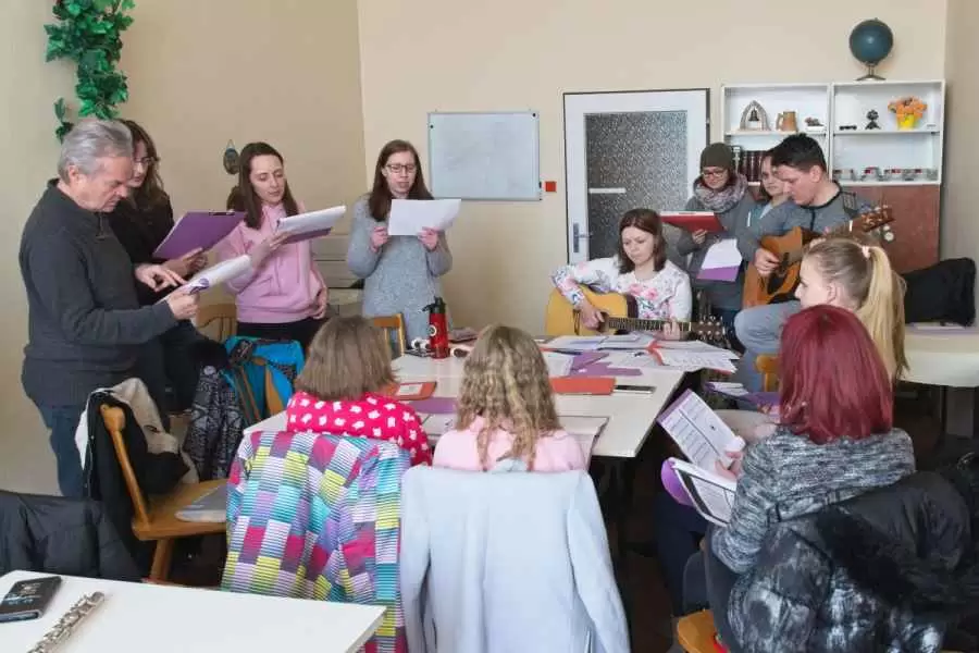 Schola se připravuje na pouť