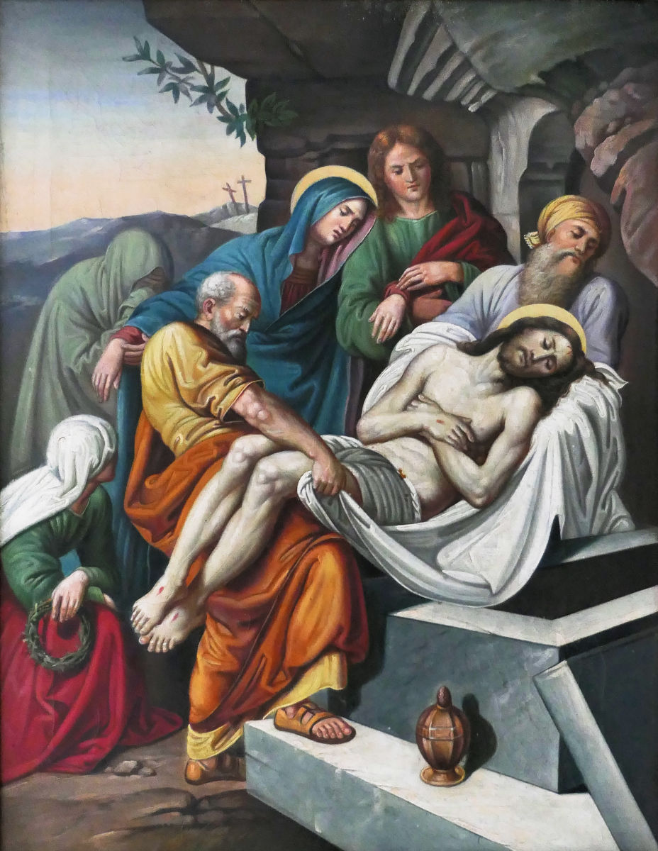 14. zastavení - Ježíšův pohřeb